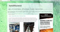 Desktop Screenshot of homelifescience.com